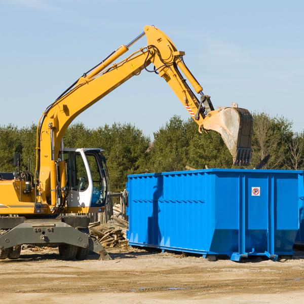 what size residential dumpster rentals are available in Ashland AL